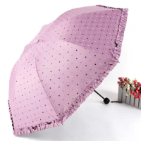 Aurora Vinyl dot skirt ts1530 sun umbrella UV umbrella folded umbrella advertising umbrella