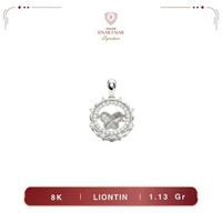 Liontin Emas Kupu Kupu Lingkar Permata 8K Terbaru - Sinar Fajar