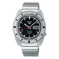 SEIKO 精工錶 5 Sports 4R36-16L0D(SRPL05K1) SKX 夏季復刻限量機械錶 黑面 38.5mm_SK037