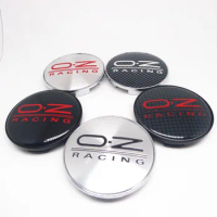 4pcs 68mm OZ RACING Car Wheel Hub Rim Center Dust-proof Cap Covers 65mm Badge Emblem Sticker