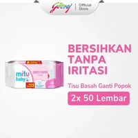 Mitu Baby Tisu Basah Bayi Ganti Popok Pink Sweet Rose - 50s - B1G 1