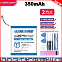 350mAh AHB332824HPS Battery For TomTom Spark Cardio + Music / TomTom Spark 3 Cardio GPS Watch 2-wire Plug Spark Cardio II 2