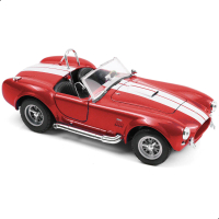 Model Mainan Kereta Cobra 427 S / C Shellby, Skala 1 / 24, Diecast Logam, Model Kenderaan Klasik, Mo