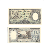 Uang kuno Indonesia 50 Rupiah 1958 Seri Pekerja Tangan I