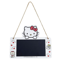 小禮堂 Hello Kitty 造型掛式小黑板 (白大臉款)