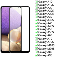 9H Tempered Glass For Samsung Galaxy A90 A80 A70 A60 A50 A40 A30 A20 A10 Screen Protector A10S A20S A30S A40S M10S M20S Glass