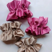 Scrunchie Korea Raffel/ Ikat Rambut Lucu cepol rambut Coklat