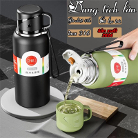 COD Bình giữ nhiệt inox 316 TAMIDI, bình giữ nhiệt 600ml-1500ml nắp làm cốc, tích hợp lưới lọc trà-B