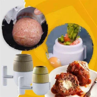 2pcs Meatball Maker Non-Stick DIY Meat Stuffed Sandwich Meatball Shaper Meat Kitchen Tools Fish Ball Rice Ball Making Mold