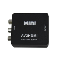HD 1080P RCA AV To HDMI-compatible Adapter Converter