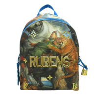 【二手名牌BRAND OFF】LOUIS VUITTON  LV 路易威登【激安價】 彩繪 獵虎 PVC帆布 Rubens Palm Springs 後背包