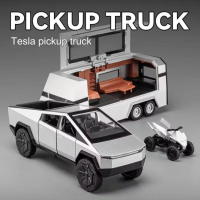 miniatur tesla/Tesla Cybertruck Pickup ATV Trailer Alloy