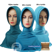 Jilbab dinas PKK tosca/ hijau toska biru toska / turkis antem bahan adem jilbab formal