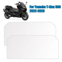 2Pcs/Set for Yamaha TMAX T-Max 560 2022 2023 Dashboard Screen Protector Cover Motorcycle TPU Instrument Sticker