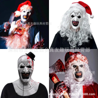 2024 New Model Soul-Eating Clown Mask with Hat, Soul-Eating Clown Headgear, Halloween Horror Masquer