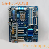 For GIGABYTE GA-P55-UD3R Motherboard LGA1156 DDR3 Mainboard 100% Tested Fully Work