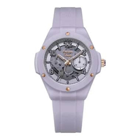Alexandre Christie Passion AC 2A02 BF Jam Tangan Wanita Transparency Rubber Strap Analog Original Pu