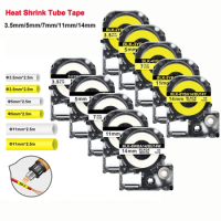 Compatible SU3Y SU3W SU5S SU5Y SU11S SU11Y Φ3.5mm/5mm/7mm/11mm Heat Shrink Tubes For Epson/King Jim LW300 LW-400 500 700 Printer