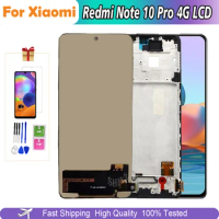 6.67" Original For Xiaomi Redmi Note 10 Pro 4G LCD Display Screen Touch For Redmi Note10Pro M2101K6G Display Replace/ Frame