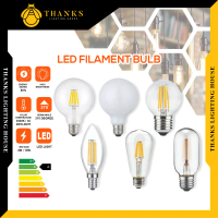 LED Filament Deco Lampu Mentol Light Bulb E14 / E27 4W 10W Transparent Champagne Home Decoration