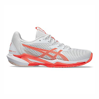 Asics Solution Speed FF 3 [1042A250-100] 女 網球鞋 比賽 澳網配色 白 粉橘