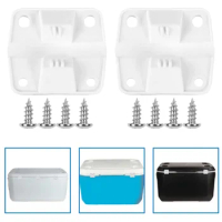 Cooler Replacement Plastic Hinges and Screws Set Compatible with Coleman Coolers 2 Pack Camping Cooler Hinges with 24Pcs Screws