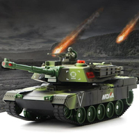 遙控車 超大號遙控坦克充電動履帶式金屬坦克模型可發射兒童男孩玩具汽車 開發票免運