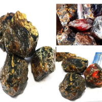 BAHAN BATU AKIK REDISH KATILAYU ORIGIN CIREBON ASLI NATURAL AMBER