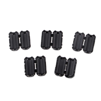 Lõi vòng Ferrite, kiểu kẹp, bộ 5 cái, kích thước 5mm, để giảm tiếng ồn, EMI và RFI, cáp kẹp
