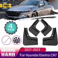 Car Mudguards For Hyundai Elantra CN7 Avante i30 Sedan 2021 2022 2023 MudFlaps Front Rear Mud Splash Guards Flap Car Accessories