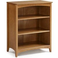 36" Storage Shelf Shaker Style Bookcase Brown Bookshelf Librero Book Locker Shelves Living Room Furniture Home