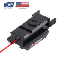 US Stock Red Dot Laser Sight Scope with Pressure Switch 20mm Picatinny Weaver Tactical Scopes for Hunting Tactical Gun