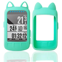 Silicone Skin Protective Case &amp; Screen Protector for WAHOO ELEMNT BOLT GPS Cartoon Bike Computer Case wahoo elemnt bolt V1