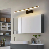 LED mirror front light, bathroom, bathroom, makeup, Nordic modern minimalist washbasin, mirror cabinet, wall light, waterproof