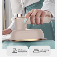 Handheld Ironing Machine Mini Steam Iron Clothes Travel Micro Iron Machine Portable Vertical Fast-Heat For Clothes Ironing