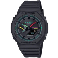 【CASIO 卡西歐】卡西歐G-SHOCK 雙顯運動電子錶-黑(GA-B2100MF-1A 台灣公司貨)