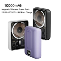 Magnetic Power Bank for iPhone 15 14 Pro PD22.5W Fast Charging Wireless Powerbank for Xiaomi 12 Samsung Portable Mini Powerbank