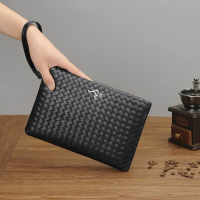 Handbag Business Clutch Weaving Kangaroo Tas Tangan Pria Wanita
