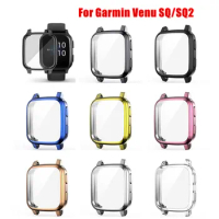 Protection Case For Garmin Venu SQ 2 SQ2 Smart Watch Plating TPU Soft Cover Full Screen Protector Sh