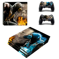 Mortal Kombat PS4 Pro Stickers Play station 4 Skin Sticker Decal For PlayStation 4 PS4 Pro Console &amp; Controller Skins Vinyl