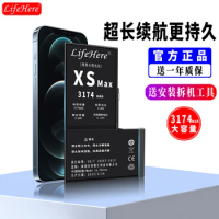 Original Lifehere 3174Mah Battery For Apple iPhone XS MAX A1921 A2101 A2102 A2104 Repair Part High Capacity Phone Batteries