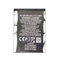 Rechargeable BL-5B BL5B Cell Phone Battery for Nokia 5300 5320 N80 N83 6120C 7360 3220 3230 5070 BL 5B
