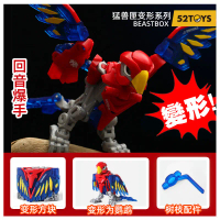 Đồ chơi biến hình BEASTBOX Vẹt Đỏ Bùng Nổ Echo Mô hình nhân vật bộ sưu tập [BEASTBOX]