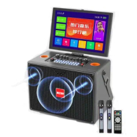 Metrn 2022 New 150W Karaoke Player Home Party machine Karaoke Player Karaoke System with 14.1 inch Touch Screen