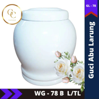 Guci Larung Putih Polos WK-B 78 L/TL Guci Abu Larung cocok di pakai unruk di larung