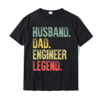 Funny Vintage Shirt Husband Dad Engineer Legend Retro T-Shirt Oversized Men Tees Comfortable