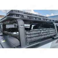 Pickup car Aluminum bed rack with expansion boards side storage boxes for jeep jt ranger f150 4runner
