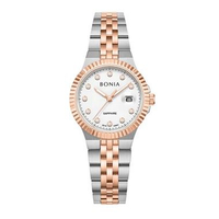 Original 100%!! Jam Tangan Wanita Elegance 29mm White Dial Stainless Steel Strap Analog B10951-4617