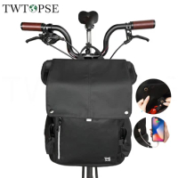 TWTOPSE Backpack M Bike Bag For Brompton Folding Bike Bicycle 3SIXTY Pikes Rain Cover Fit 3 Holes Dahon Tern Laptop Computer Bag