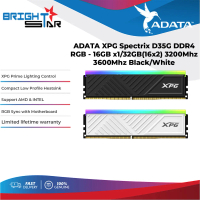 ADATA XPG Spectrix D35G DDR4 RGB (16GB (16X1)/32GB(16X2) 3200Mhz/3600Mhz - Black / White